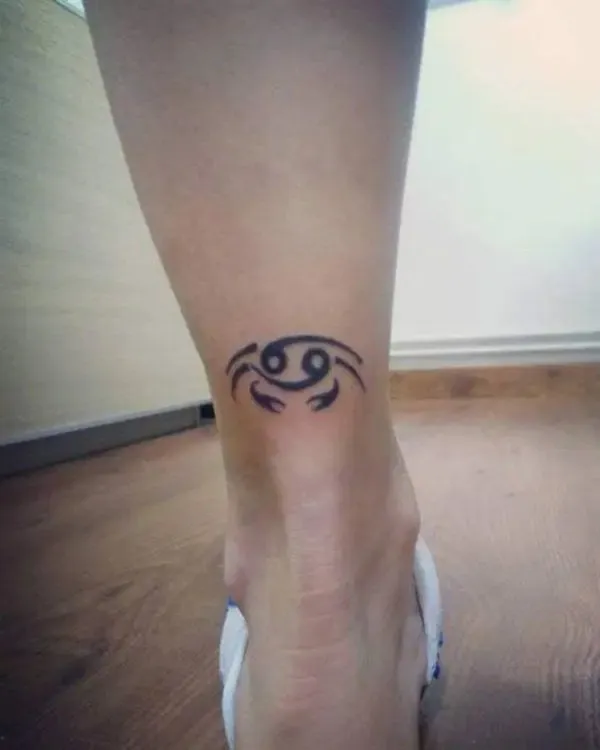 Real community tattoo placement: Guest - cancer sign