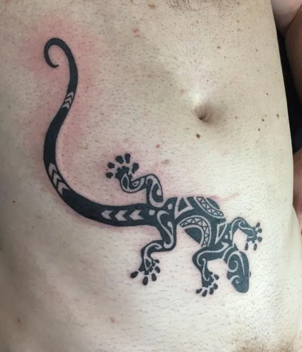 Real community tattoo placement: Guest - lizard
