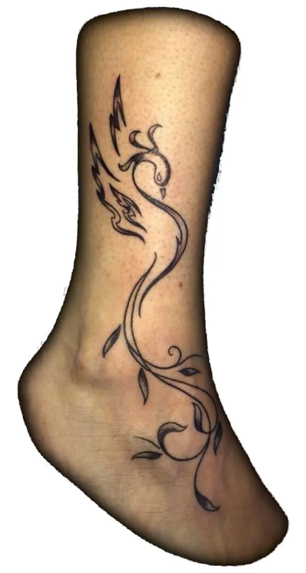 Real community tattoo placement: Guest - Rebirth phoenix