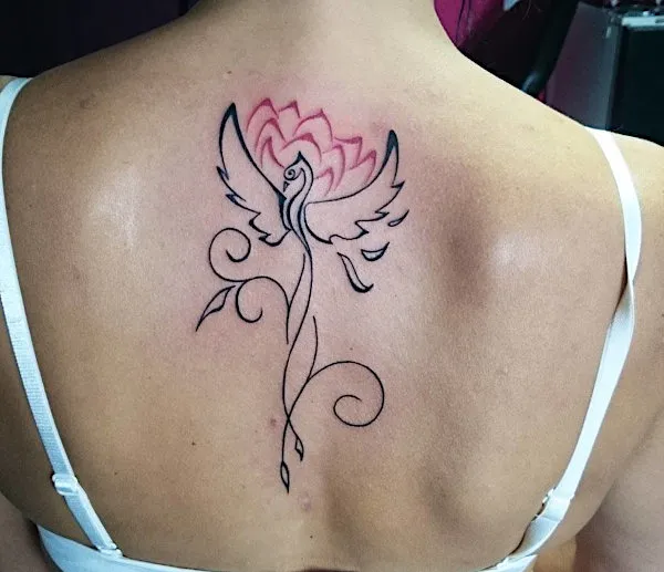 Real community tattoo placement: Guest - Phoenix lotus