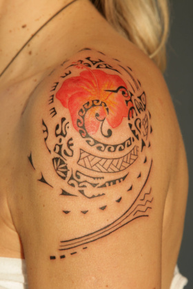 Soul Art in Action tattoo photo closeup