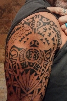 Kip Oceanic sleeve tattoo detail