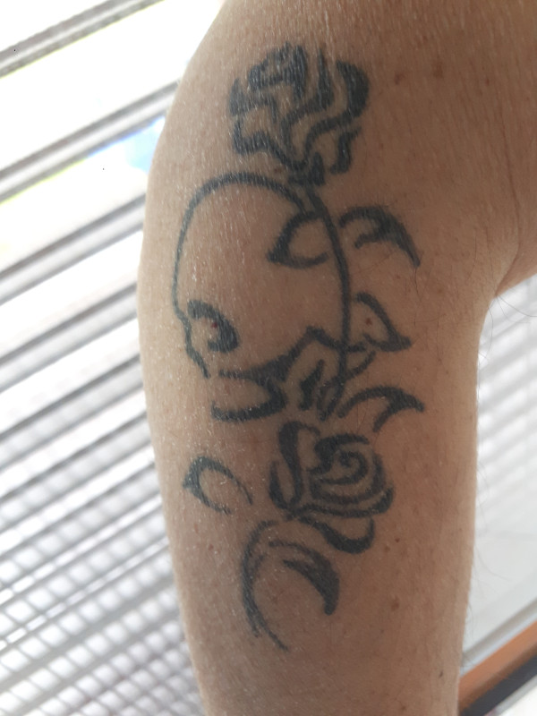 Luca - skull and roses