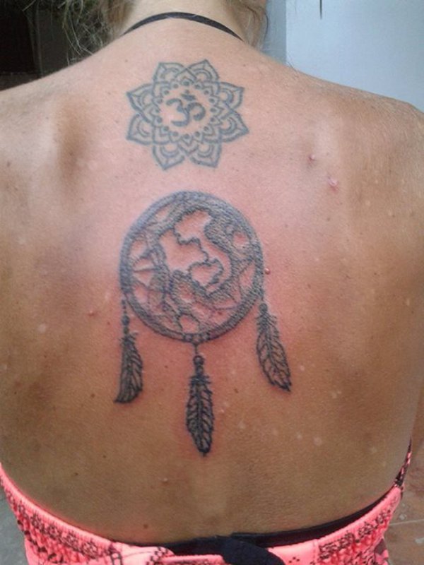 Narasimha tattoo Lotus & aum