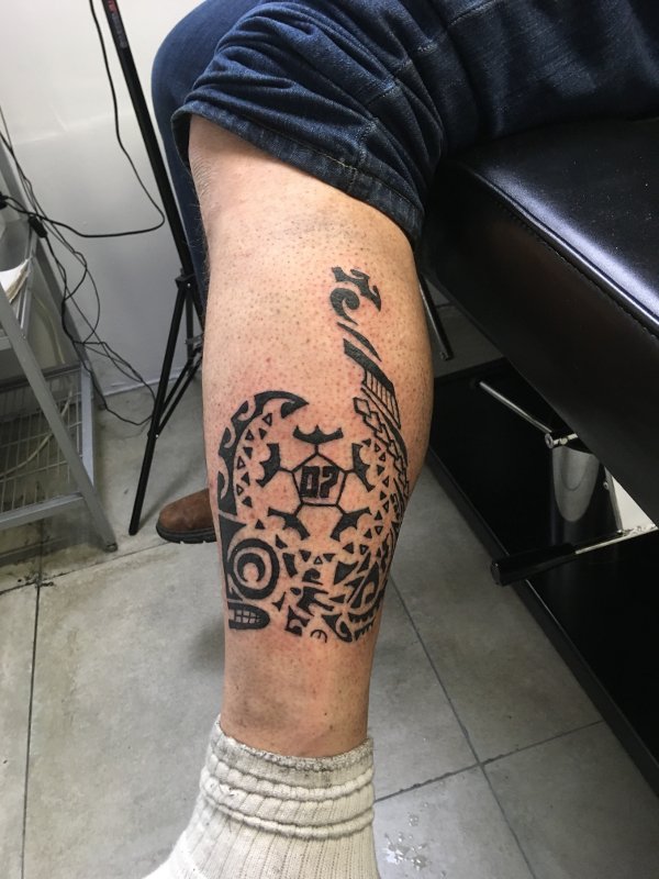 Real community tattoo placement: Pica - Matau: inked placement real user tattoo photo