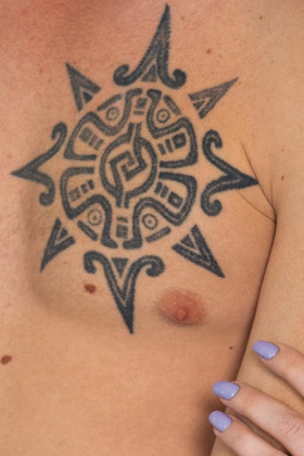 Yan Klok Aztec star detail