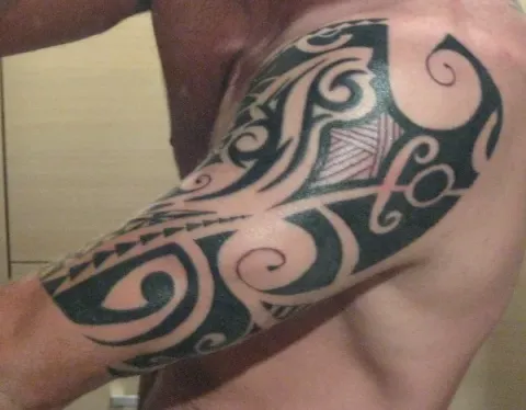 James - Polynesian arn outside