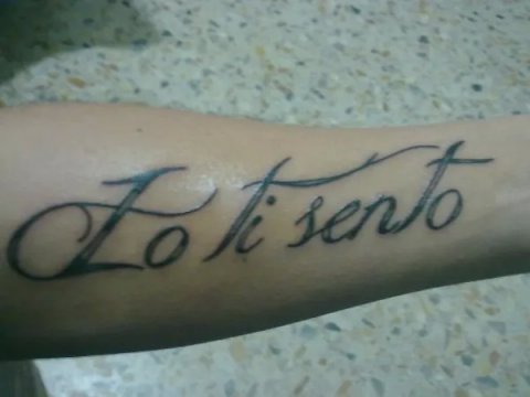 Alberto - I feel you: real inked placement tattoo photo thumbnail