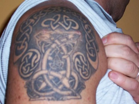 Alex - Celtic 02: real inked placement tattoo photo thumbnail