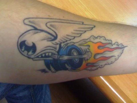 Alex - Speeding eyeball: real inked placement tattoo photo thumbnail
