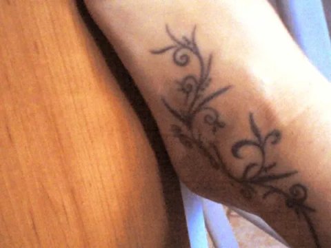 Ambra - Floral: real inked placement tattoo photo thumbnail
