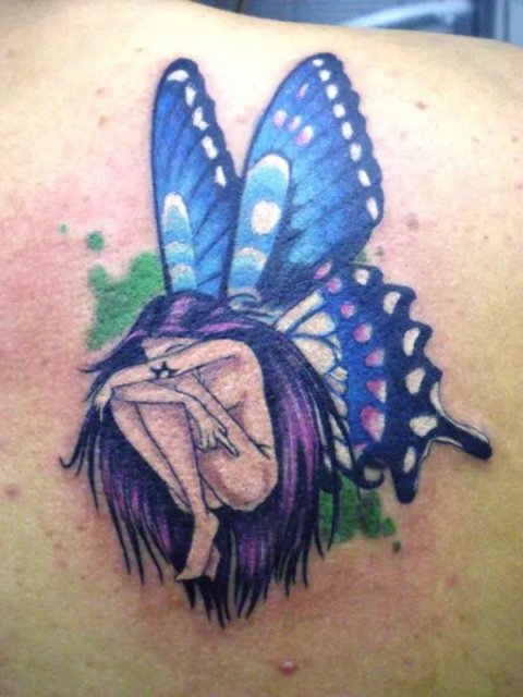 Anna - Fairie: real inked placement tattoo photo thumbnail
