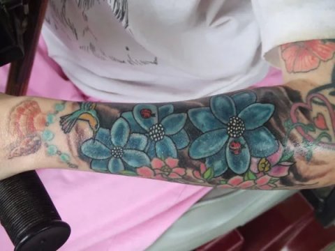 Catherine - Life in colour: real inked placement tattoo photo thumbnail