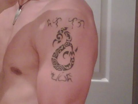 Chris - Baybayin and Anahera: real inked placement tattoo photo thumbnail