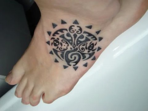 Claudia - Mantas sun: real inked placement tattoo photo thumbnail