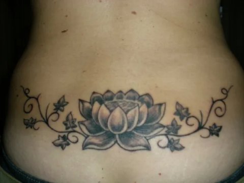 Cri - Lotus and ivy: real inked placement tattoo photo thumbnail