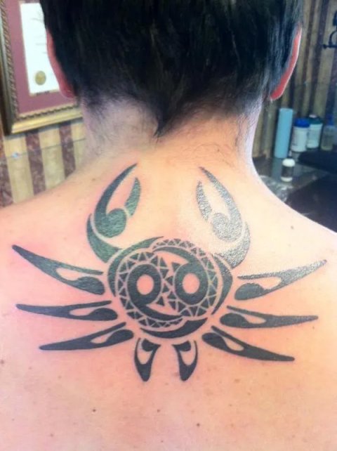 Daniel - Crab: real inked placement tattoo photo thumbnail