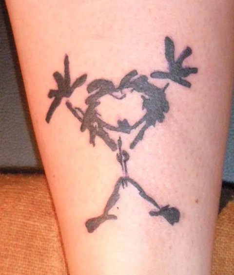 Evil Zone - Tribal man: real inked placement tattoo photo thumbnail