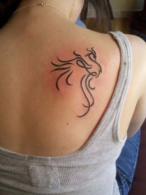 Francesca - Phoenix & L: real inked placement tattoo photo thumbnail