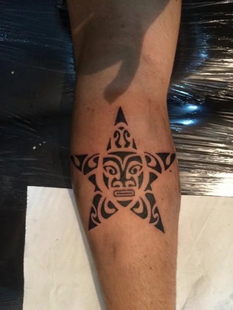 Francesco - Turtle star: real inked placement tattoo photo thumbnail