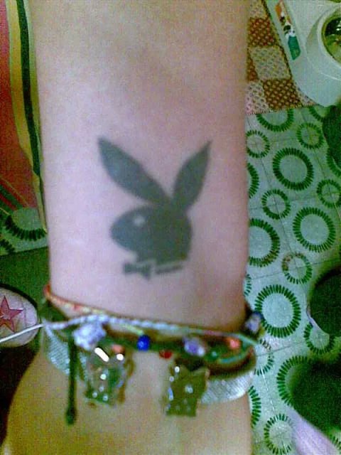 Giada - Playboy bunny: real inked placement tattoo photo thumbnail