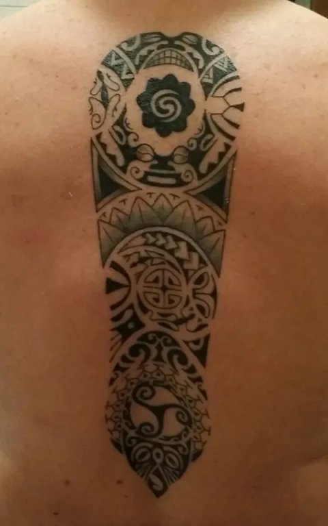 Gigi - Polynesia Borneo: real inked placement tattoo photo thumbnail