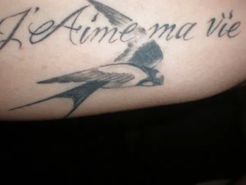 Giuseppe - I love my life: real inked placement tattoo photo thumbnail