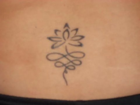 Giusy - Lotus: real inked placement tattoo photo thumbnail