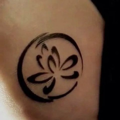 Guest - Enso lotus: real inked placement tattoo photo thumbnail
