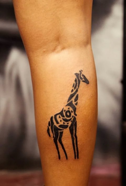 Guest - Giraffe: real inked placement tattoo photo thumbnail