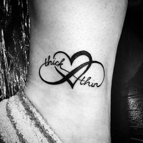 Guest - Infinity heart: real inked placement tattoo photo thumbnail