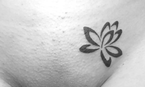 Guest - Lotus flower: real inked placement tattoo photo thumbnail