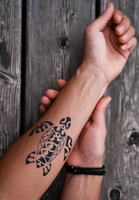 Honza - IPPM turtle: inked placement tattoo photo thumbnail