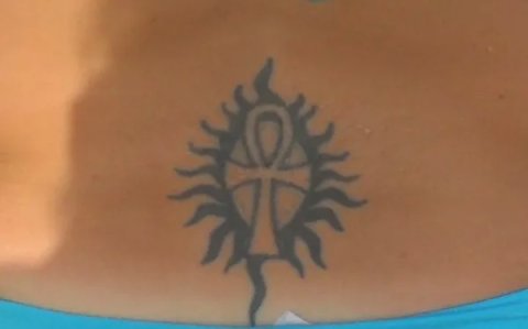 Ivonne - Sun Ankh: real inked placement tattoo photo thumbnail