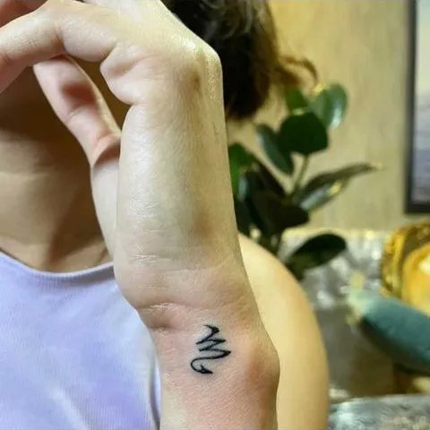 Jamie - Scorpio: real inked placement tattoo photo thumbnail