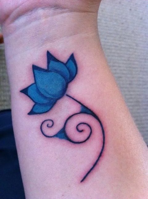 Lynden - Lotus: real inked placement tattoo photo thumbnail