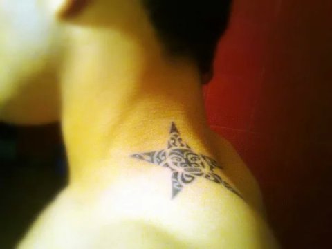 Manhar - Turtle star: real inked placement tattoo photo thumbnail