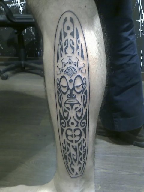 Mario - Longboard: real inked placement tattoo photo thumbnail