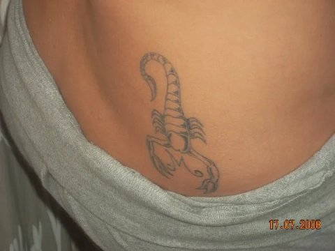 Marti - Scorpion M: real inked placement tattoo photo thumbnail