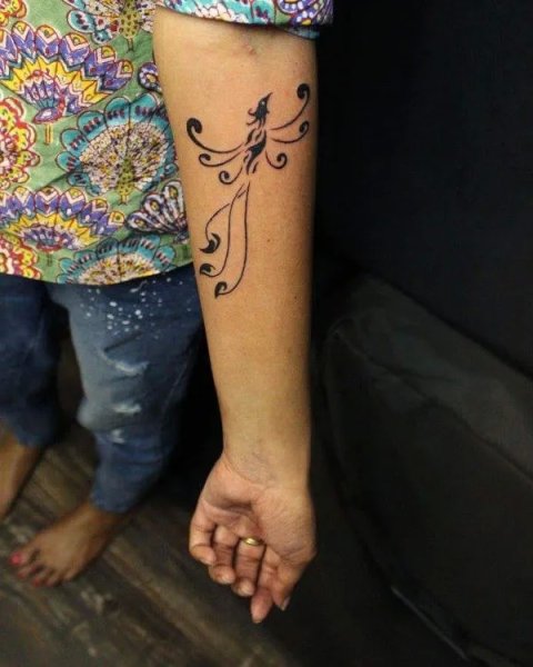 Guest - Phoenix koru: real inked placement tattoo photo thumbnail