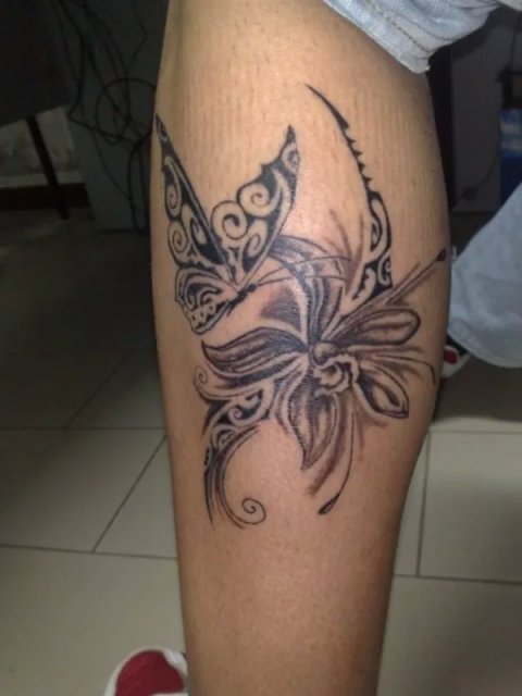 Raffaello - Polynesian: real inked placement tattoo photo thumbnail