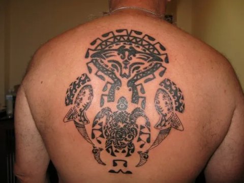 Tim - Ocean: real inked placement tattoo photo thumbnail