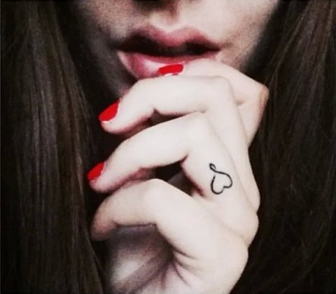 Missj - Infinity heart: real inked placement tattoo photo thumbnail