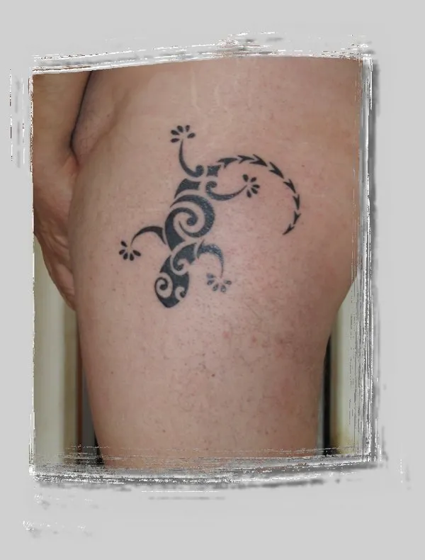 Real community tattoo placement: Zeuf - Gecko
