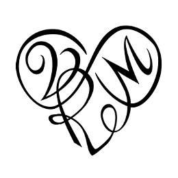 V+R+M infinity heart tattoo