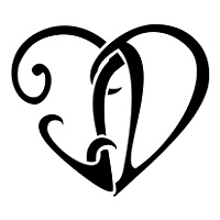 J+D memory heart tattoo