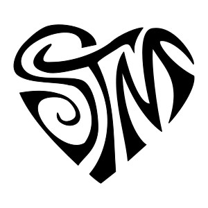 S+T+M heart tattoo: Love