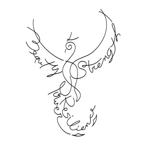 Word phoenix tattoo photo