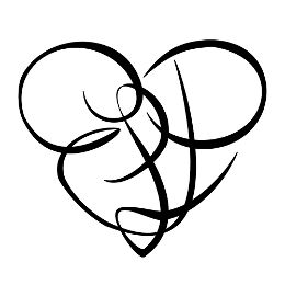 E+L+P union heart tattoo