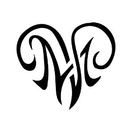 M+V heartigram tattoo